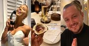 Sandra Kubicka i Baron namiętnie PAŁASZUJĄ OSTRYGI w luksusowej restauracji w St. Moritz (ZDJĘCIA)