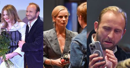 Tak gwiazdy zachowywały się za kulisami premiery: rozbawiony Szyc z córką, żoną i byłą partnerką, Cielecka z nietęgą miną (ZDJĘCIA)