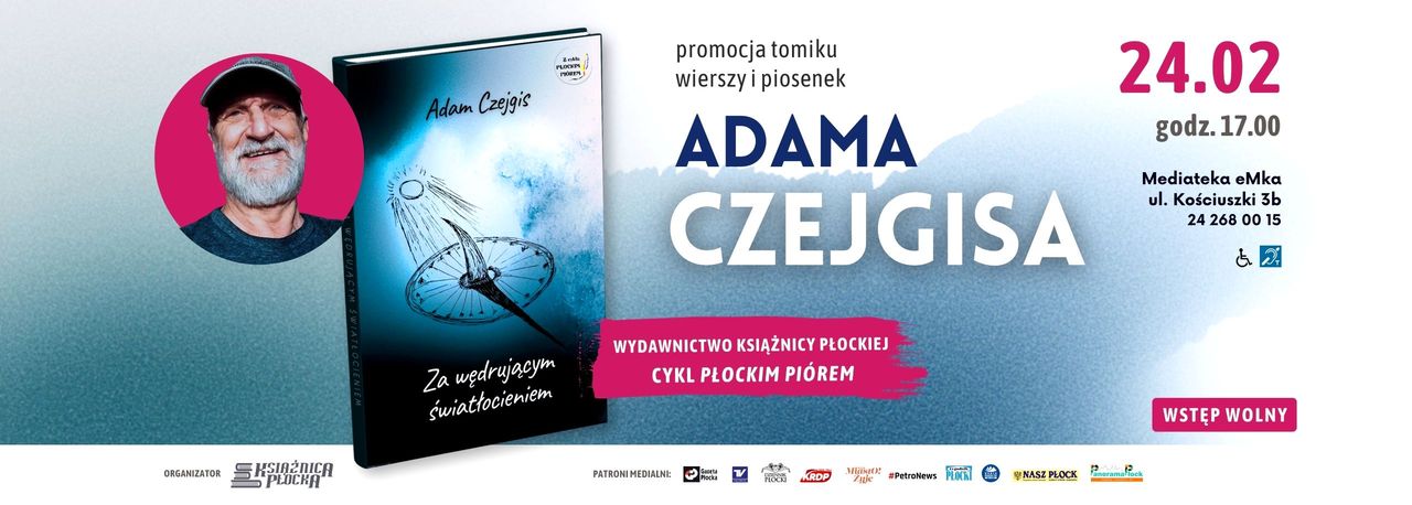 Poezja o pamięci, patriotyzmie i emocjach. Spotkanie z Adamem Czejgisem w Płocku