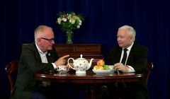 Jarosław Kaczyński w spocie wyborczym przy herbacie z Krzysztofem Czabańskim. "Dzięki tobie wielka zmiana w TVP"