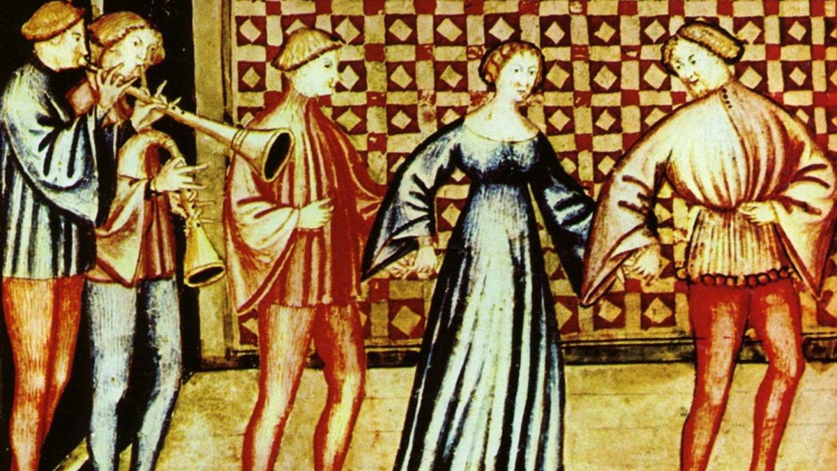 XIV-wieczne zabawy dworskie. Manuskrypt włoski