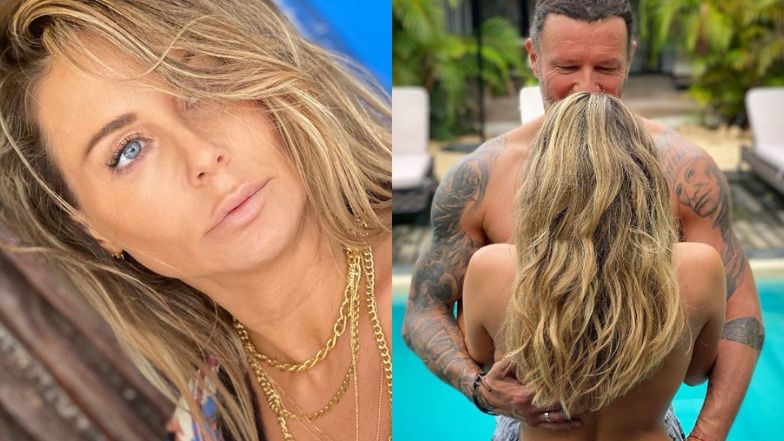 Radosław Majdan prezentuje zdjęcie ROZKRACZONEJ Małgorzaty Rozenek