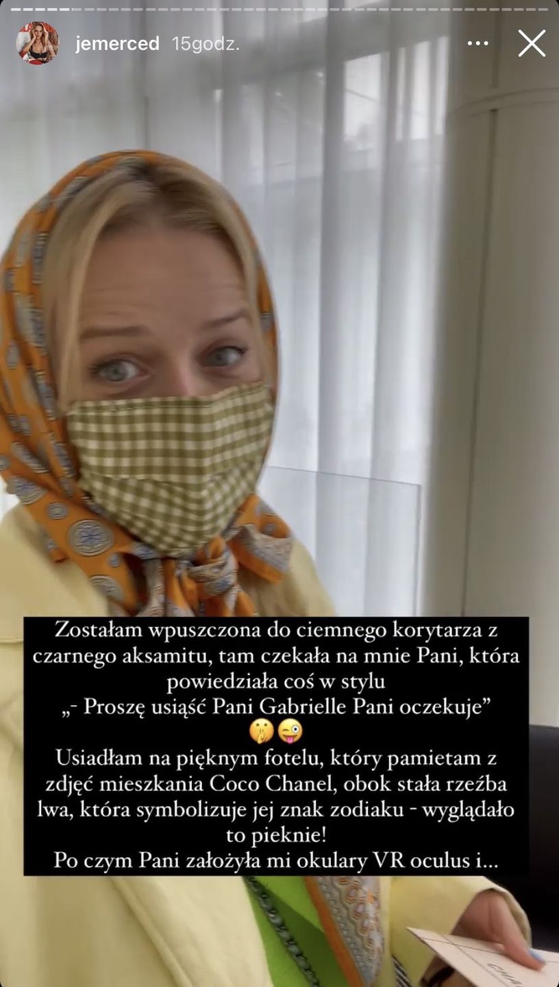 Jessica Mercedes POPŁAKAŁA SIĘ na spotkaniu z "wirtualną" Coco Chanel