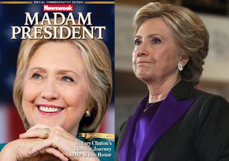 Amerykański "Newsweek" świętował zwycięstwo Clinton. Wydrukowano 125 000 numerów z taką okładką...