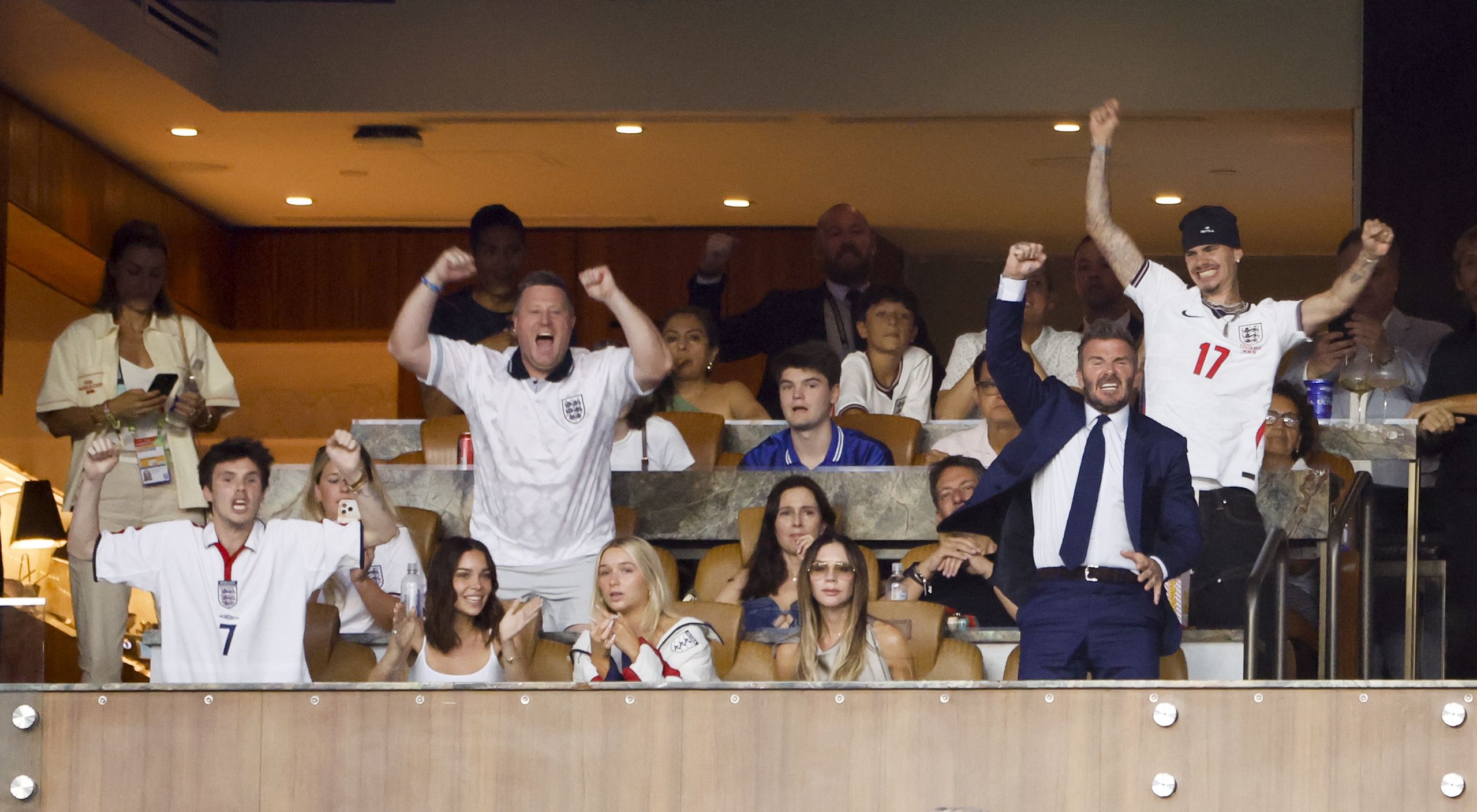 David Beckham z Victorią i dziećmi