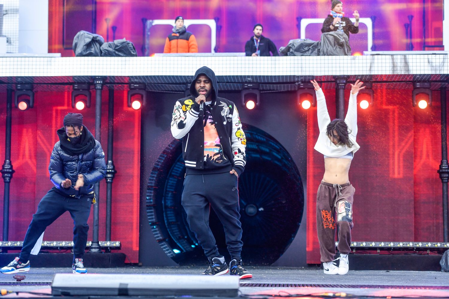 Jason Derulo na próbie do występy na Sylwestrze Marzeń z Dwójką