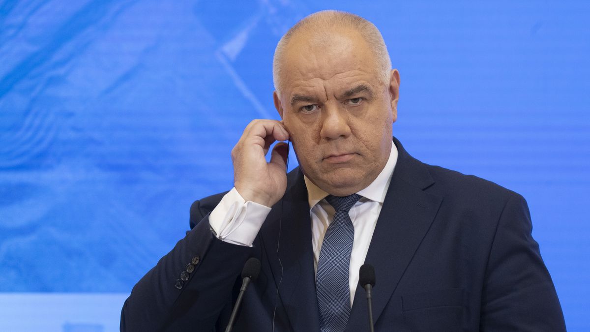 09.05.2022. Warszawa. Konferencja prasowa ministra Aktywow Panstwowych Jacka Sasina, wicepremier Ukrainy, minister Gospodarki Yulii Svyrydenko oraz minister Klimatu i Srodowiska Anny Moskwy. n/z Jacek Sasin