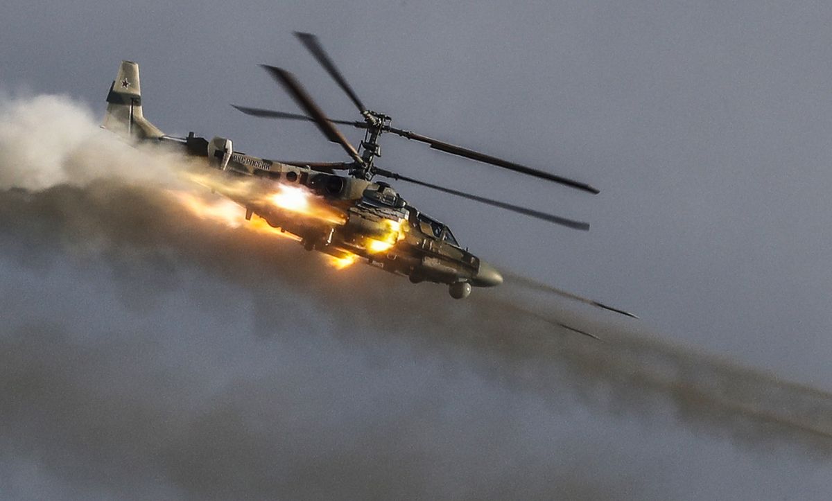 Ukraińskie siły zniszczyły rosyjski śmigłowiec szturmowy Ka-52 "Aligator"