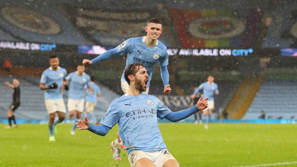 Zdjęcie okładkowe artykułu: Getty Images / Martin Rickett / Na zdjęciu: piłkarze Manchesteru City cieszą się z bramki