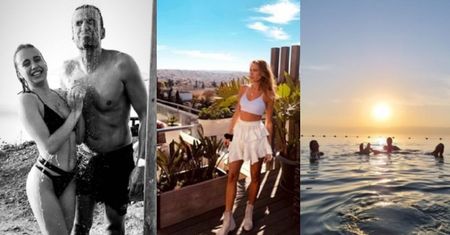 Oliwia Bieniuk z tatą i nieformalną macochą taplają się w morzu. Idealna rodzinka? (FOTO)
