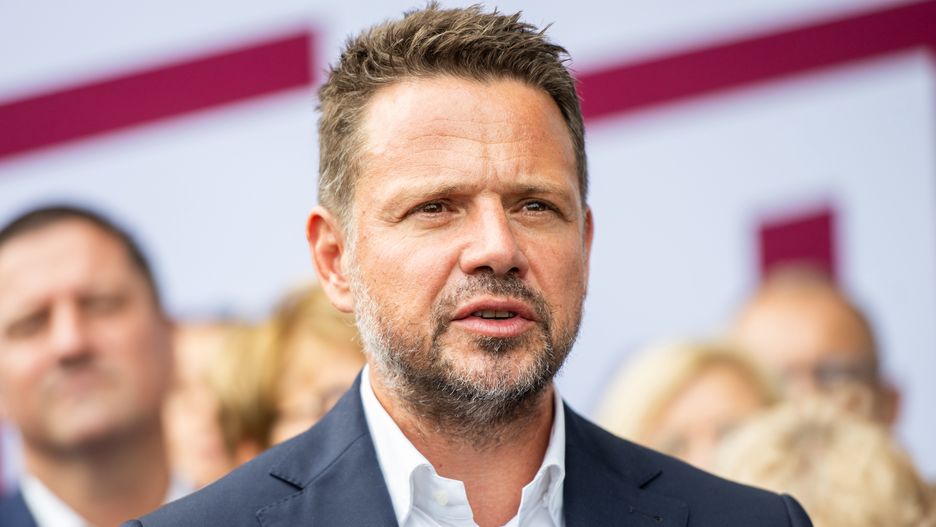 GDANSK, POLAND - 2023/08/31: Mayor of Warsaw Rafal Trzaskowski seen during the meeting of local government movement "Yes for Poland" at the European Solidarity Center in Gdansk. (Photo by Mateusz Slodkowski/SOPA Images/LightRocket via Getty Images)