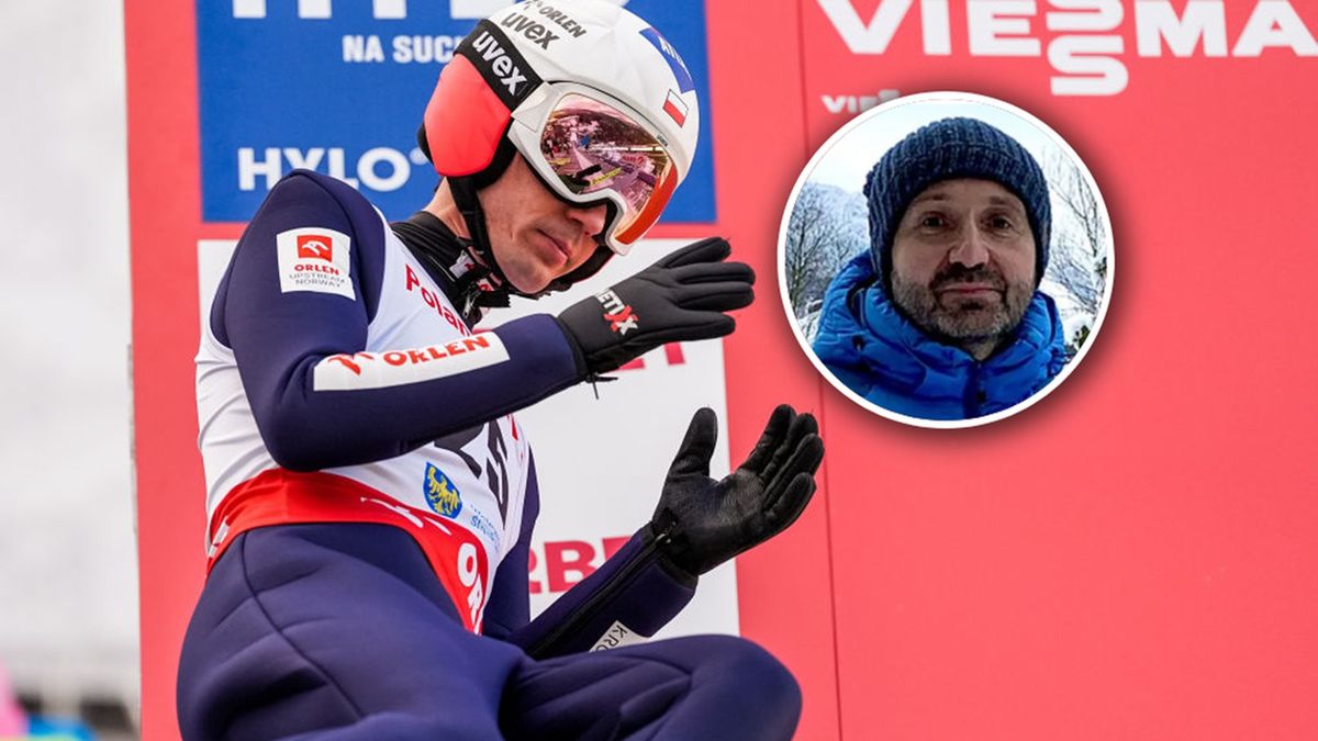 Materiały prasowe / Foto Olimpik/NurPhoto via Getty Images / Na zdjęciu: Kamil Stoch i Sebastian Szczęsny (w kółeczku)