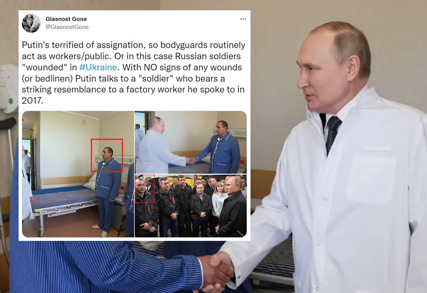 Ustawka z Putinem? "Uderzające podobieństwo" widać na zdjęciach