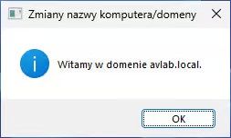 Powitanie w domenie.