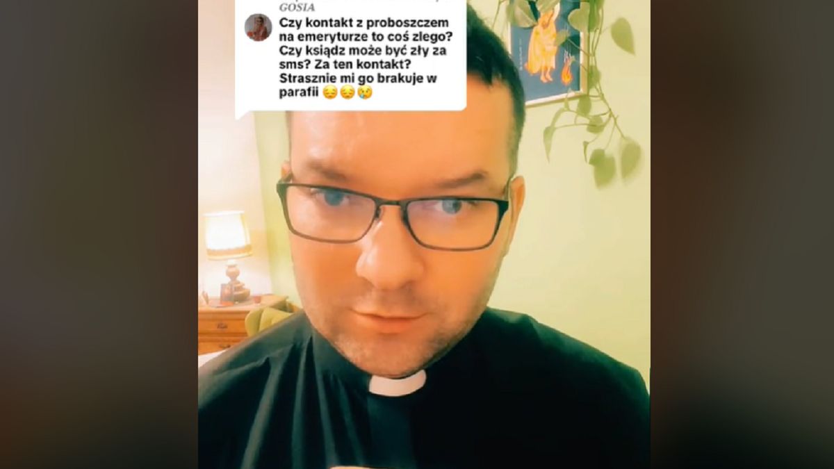 Pisze sms do księdza proboszcza. Ksiądz mówi, czy to złe.
