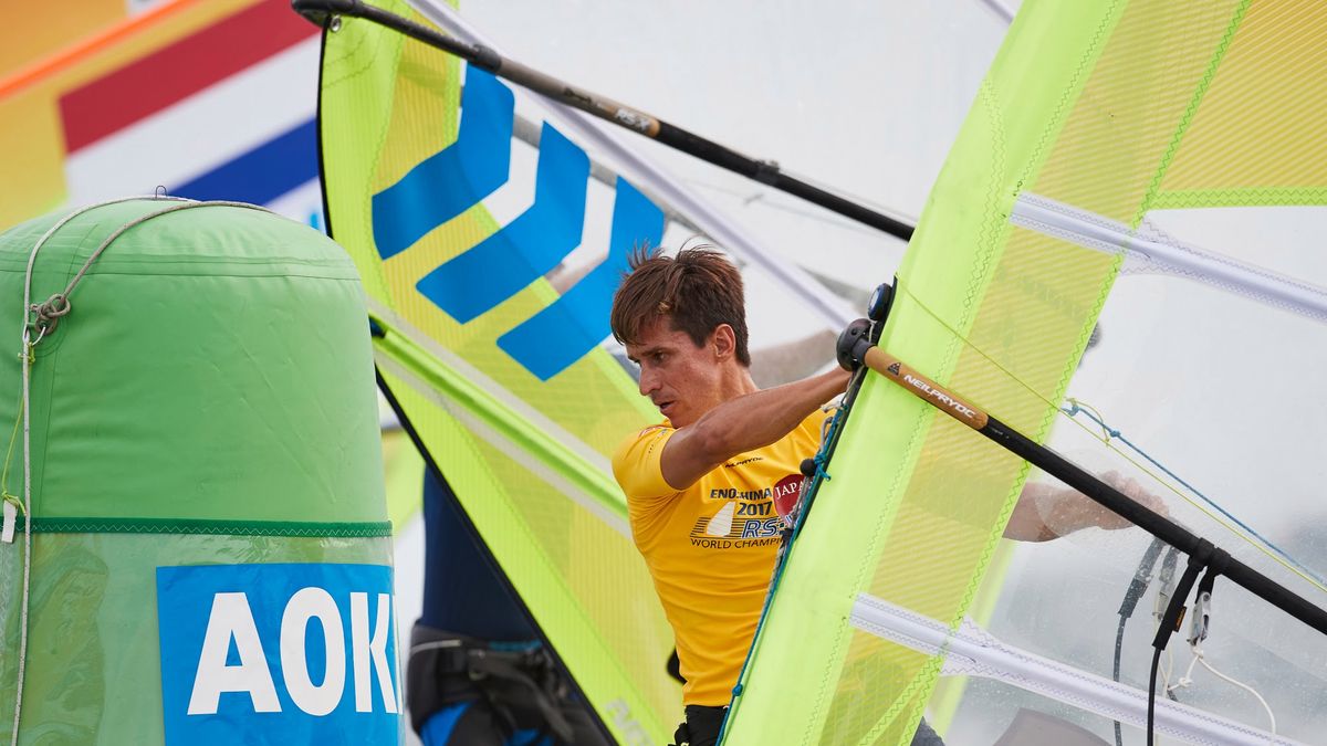 Materiały prasowe / Robert Hajduk / 2017 RS:X Windsurfing World Championships / Na zdjęciu: Piotr Myszka w olimpijskiej klasie RS:X