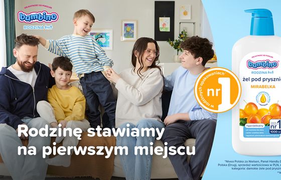 Bambino z nową kampanią żeli pod prysznic dla całej rodziny