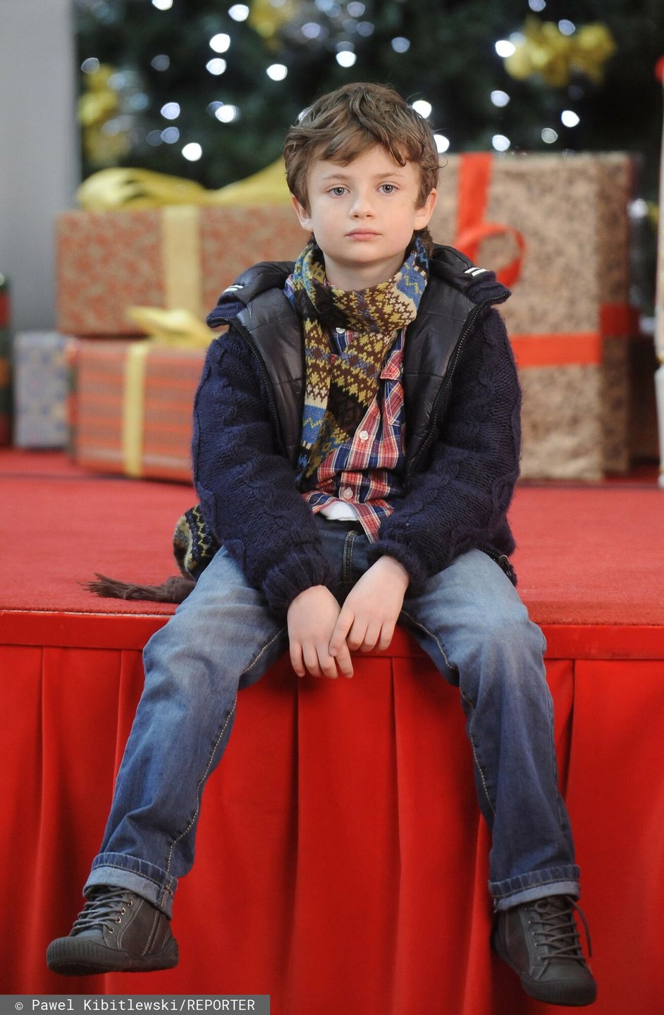 Jakub Jankiewicz na planie "Listów do M." w 2011 roku