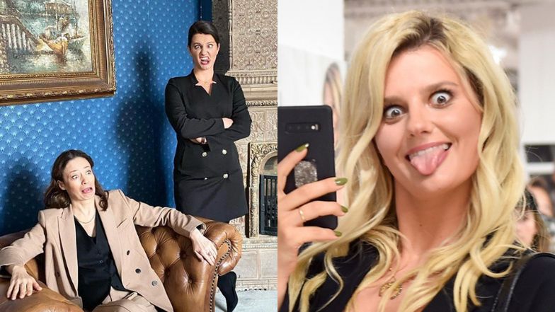 Zofia Zborowska pozdrawia z planu nowego serialu