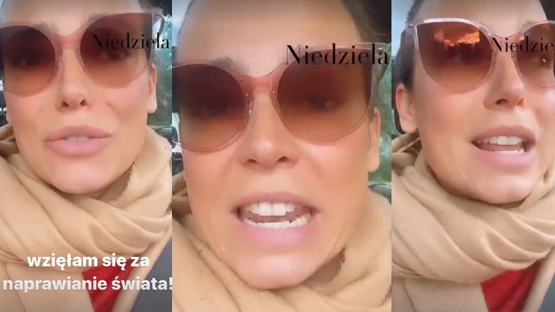 Anna Mucha "naprawia świat", wrzeszcząc na rowerzystów