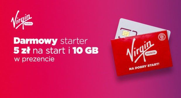 Virgin Mobile rozdaje darmowe startery i 10 GB internetu