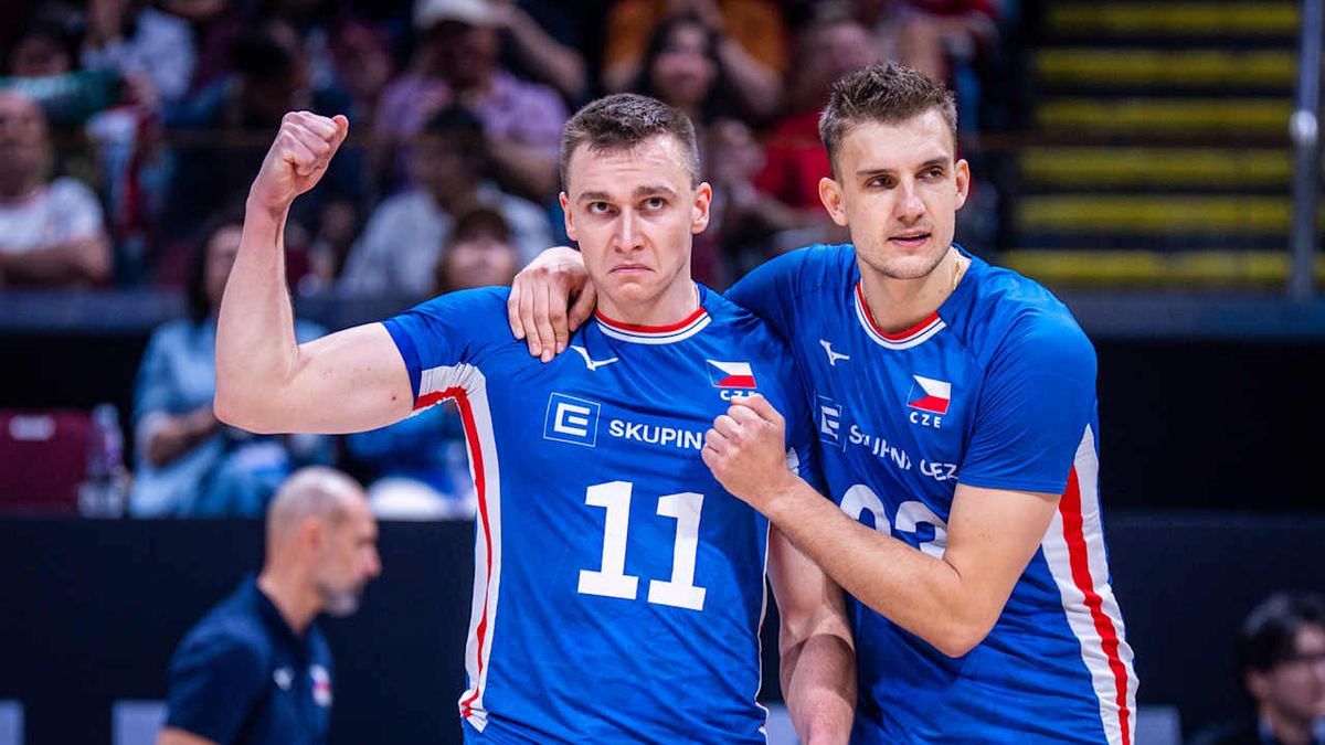 Getty Images / Volleyball World / Na zdjęciu: Lukas Vasina i Patrik Indra