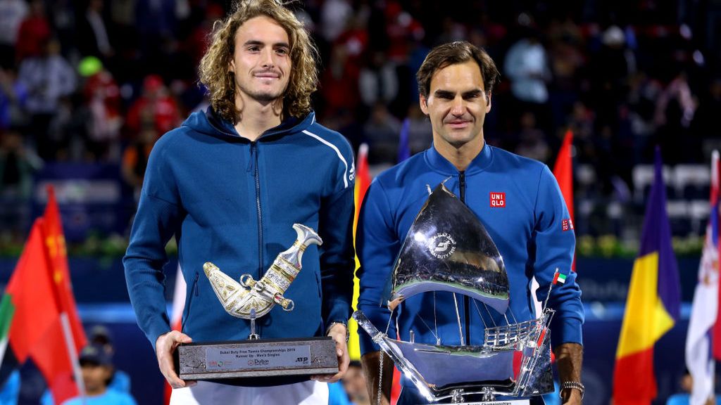 Zdjęcie okładkowe artykułu: Getty Images / Francois Nel / Na zdjęciu: Stefanos Tsitsipas i Roger Federer, finalista i mistrz Dubai Duty Free Tennis Championships 2019