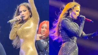 RZADKI WIDOK: Jennifer Lopez zakrywa ciało na koncercie w Abu Dhabi. Wymieniła całą garderobę i OCENZUROWAŁA pikantny występ dla arabskiej publiczności