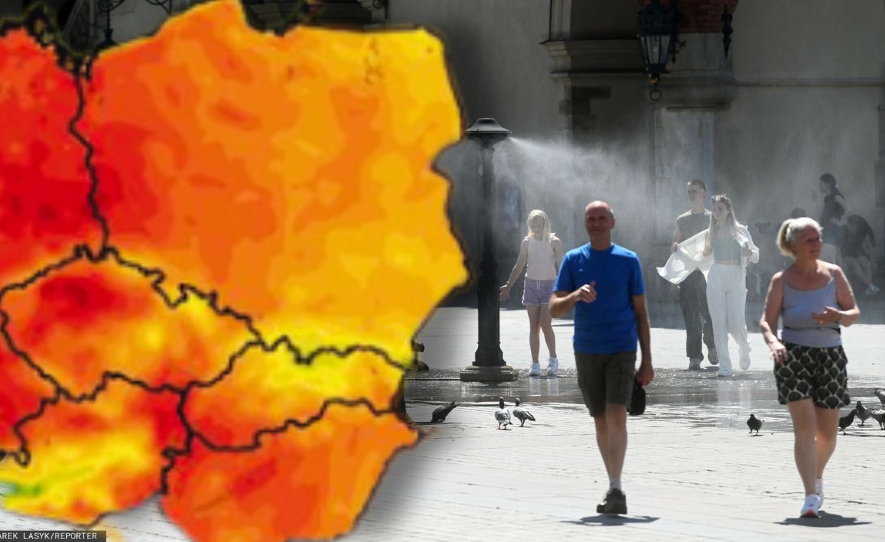 Czerwono na mapach Polski. Znamy datę uderzenia potężnego gorąca