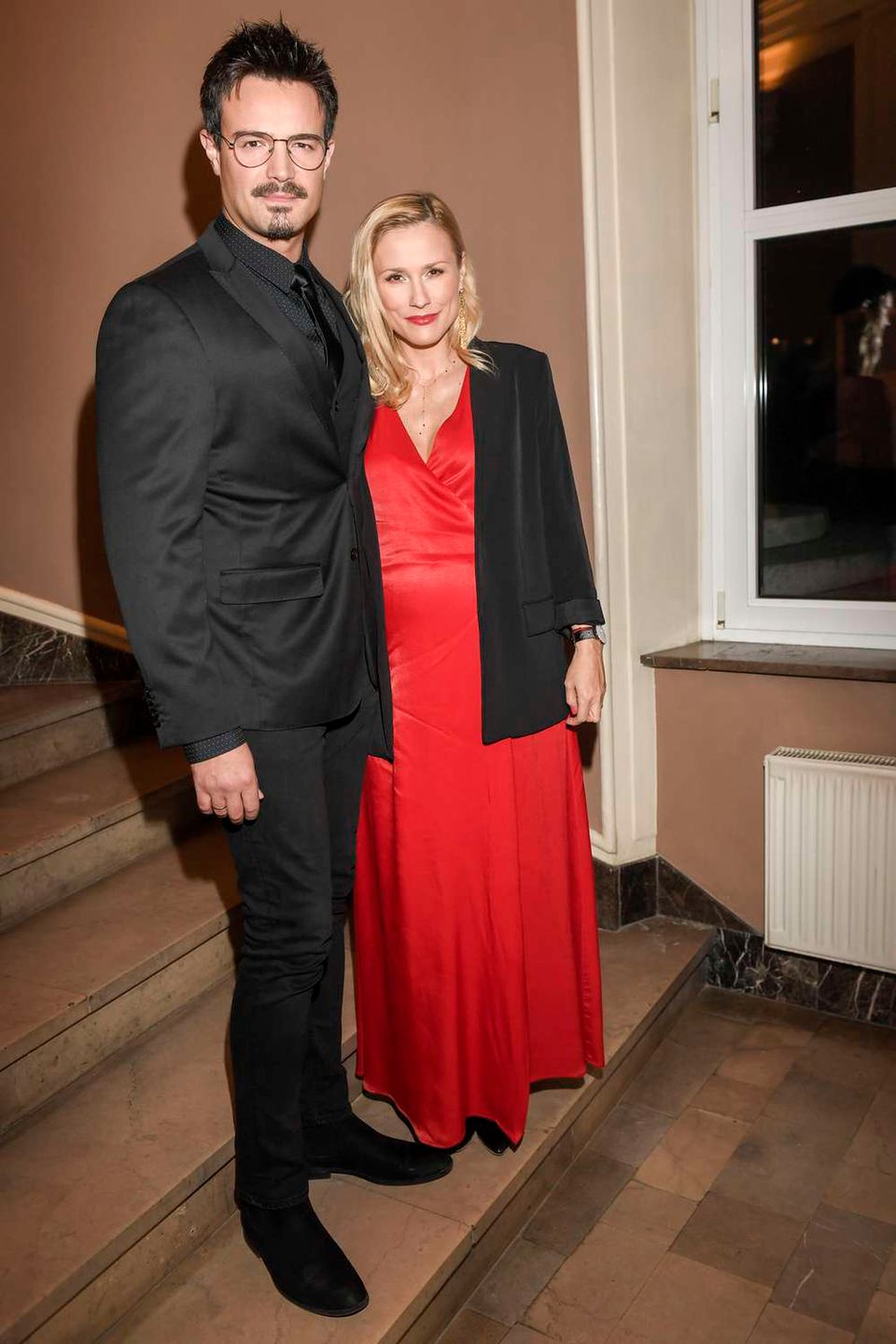 Mikołaj Krawczyk i Sylwia Juszczak  - premiera spektaklu Apartament Prezydencki