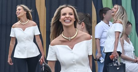 Ciężarna Izabela Janachowska w świetnym humorze opuszcza studio Polsatu z torebką za 70 TYSIĘCY ZŁOTYCH (ZDJĘCIA)