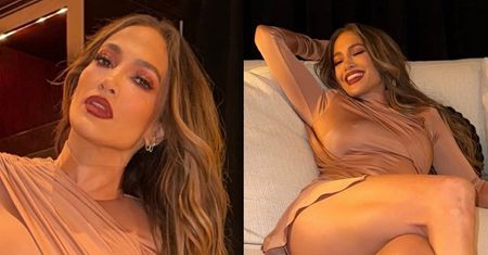 Jennifer Lopez zachwyca umięśnionymi nogami w cielistej mini. Status singielki jej służy? (FOTO)
