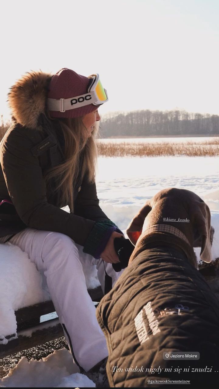 Kinga Rusin i Małgorzata Rozenek dokazują zimą na Mazurach