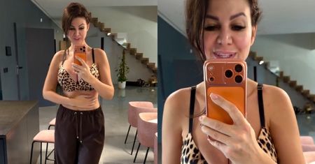 Maja Rutkowski masuje się po odsłoniętym brzuszku i pokazuje, ILE WAŻY: "Zaczynam czuć się znakomicie"