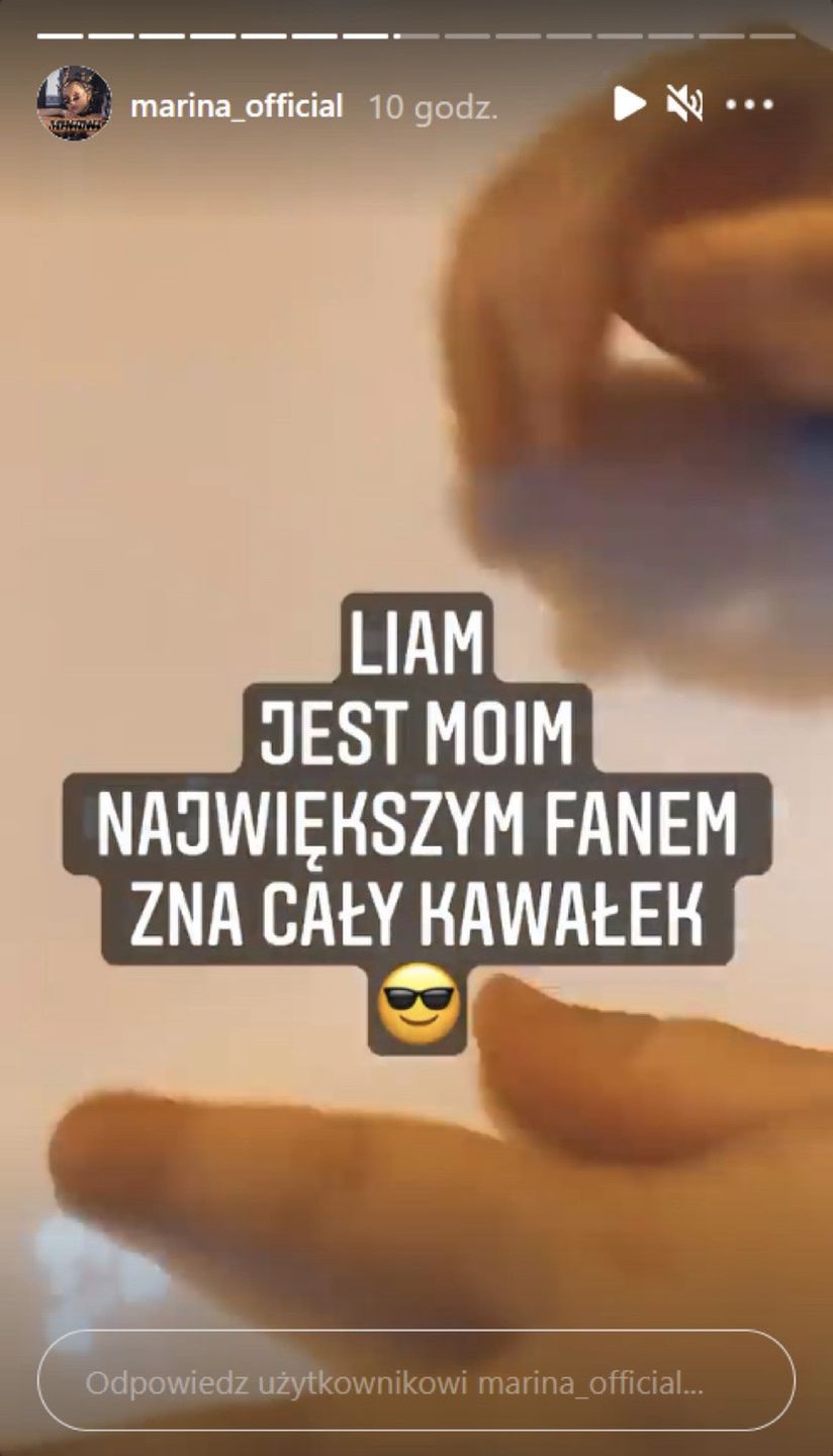 Marina cieszy się, że syn śpiewa jej piosenkę