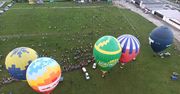 Podczas zawodów balonowych dron uszkodził poszycie balonu