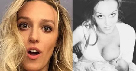 Żona Żebrowskiego promuje karmienie piersią na Instagramie. Fanki już się oburzają: "Niektórzy NIGDY NIE POWINNI ZOSTAĆ RODZICAMI!"