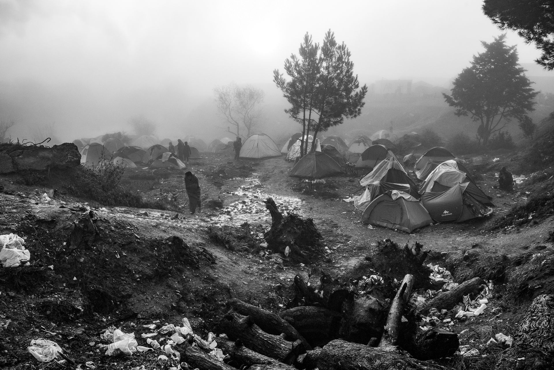 Szymon Barylski przez miesiąc fotografował obóz dla uchodźców między Grecją, a Macedonią 2