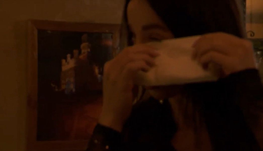 Agnieszka popłakała się przed kamerami 