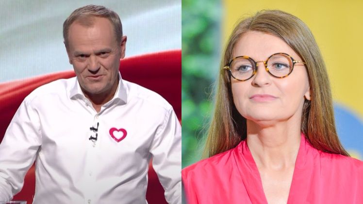 Irena Kamińska-Radomska ocenia prezencję Donalda Tuska podczas debaty 