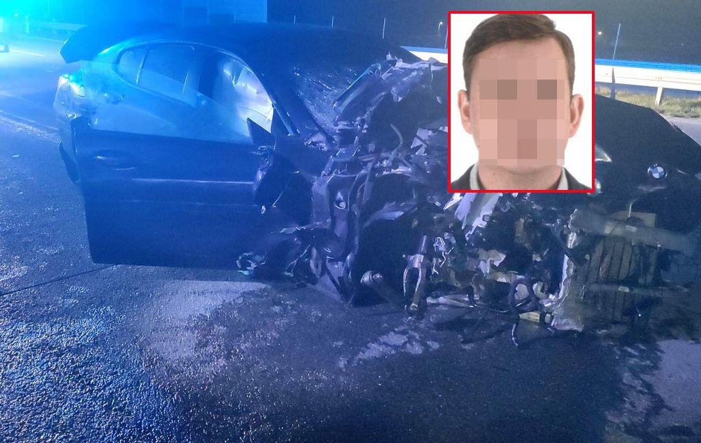 kierowca bmw, wypadek A1