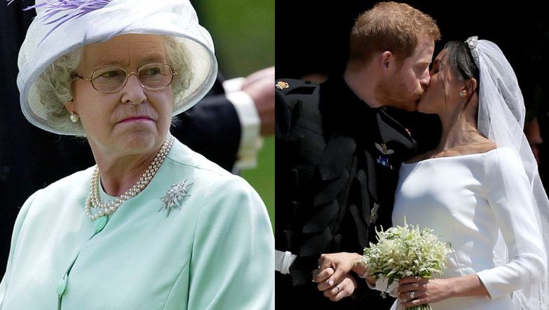 Queen Elizabeth did not approve of Meghan Markle's wedding dress.