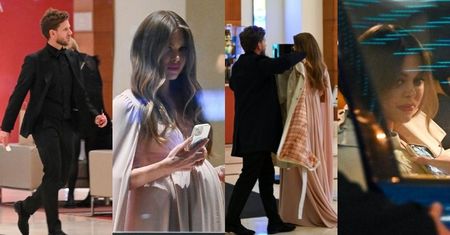 Troskliwy Antek Królikowski eskortuje Joannę Opozdę do samochodu po evencie (ZDJĘCIA)