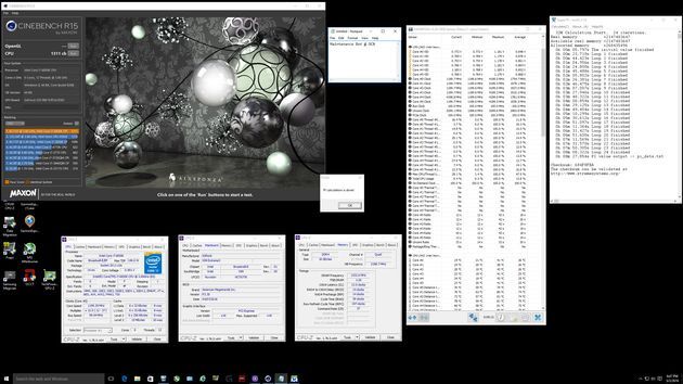 Intel Core i7-6850K - wydajność Cinebench R15 i SuperPi 32M