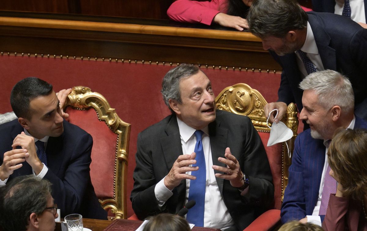 Włoski premier Mario Draghi