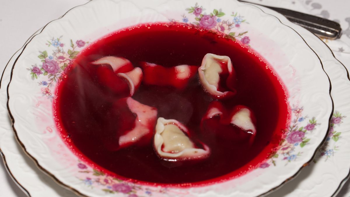  Barszcz wigilijny zachowa piękny kolor