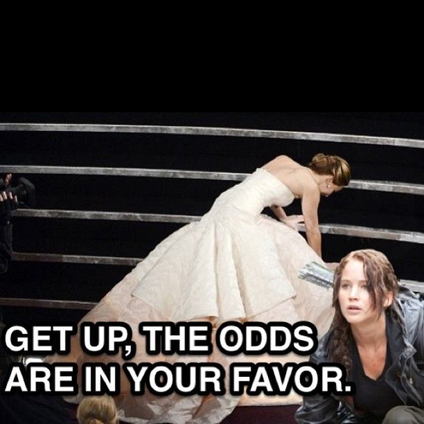 Upadek JLaw, "sutki" Anne Hathaway, kapitan Kirk. Zobaczcie oscarowe memy 5