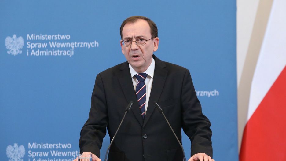 Konferencja szefa MSWiA nt. modernizacji s?u?b mundurowych27.10.2021 Warszawa Konferencja Mariusza Kaminskiego ministra spraw wewnetrznych i administracji "Program modernizacji Policji, Strazy Granicznej, Panstwowej Strazy Pozarnej i Sluzby Ochrony Panstwa w latach 2022-2025"   fot. Tomasz Jastrzebowski/REPORTER
n/z: Mariusz KaminskiTomasz Jastrzebowski/REPORTER