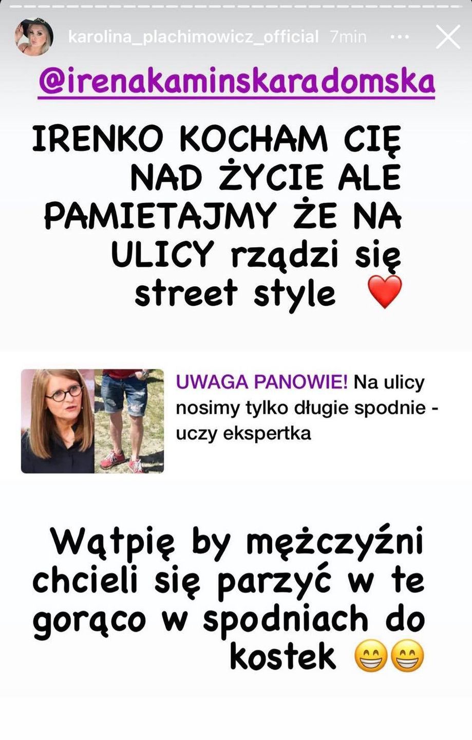 Karolina Plachimowicz odpowiada mentorce Irenie