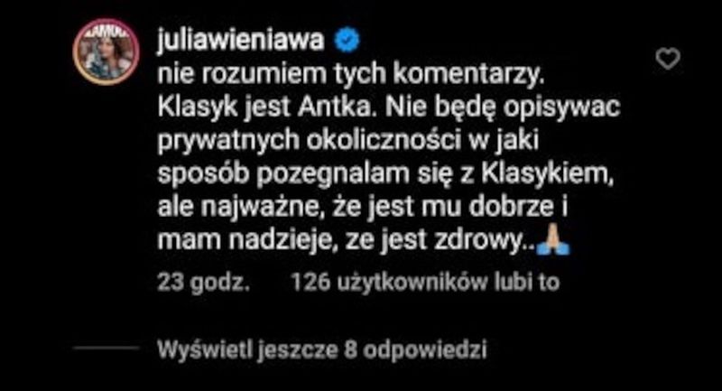 Julia Wieniawa o Klasyku 